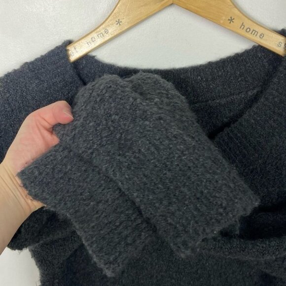 Anthropologie Alpaca Merino Wool Simone Sweater Grey Size XS Knit‎ V-Neck Boho - Picture 7 of 13